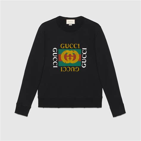 felpa gucci uomo con simbolo del leone|Felpe Gucci da uomo .